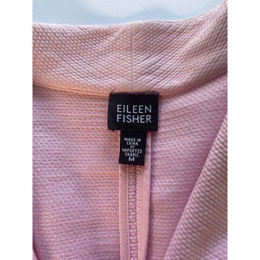 Eileen Fisher Womens Medium Basic Jacket Solid Pi… - image 6